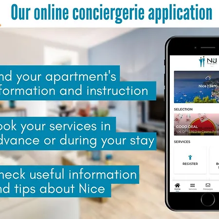Lejlighed Nestor&jeeves - Breaktime - Sea View - Parking Nice